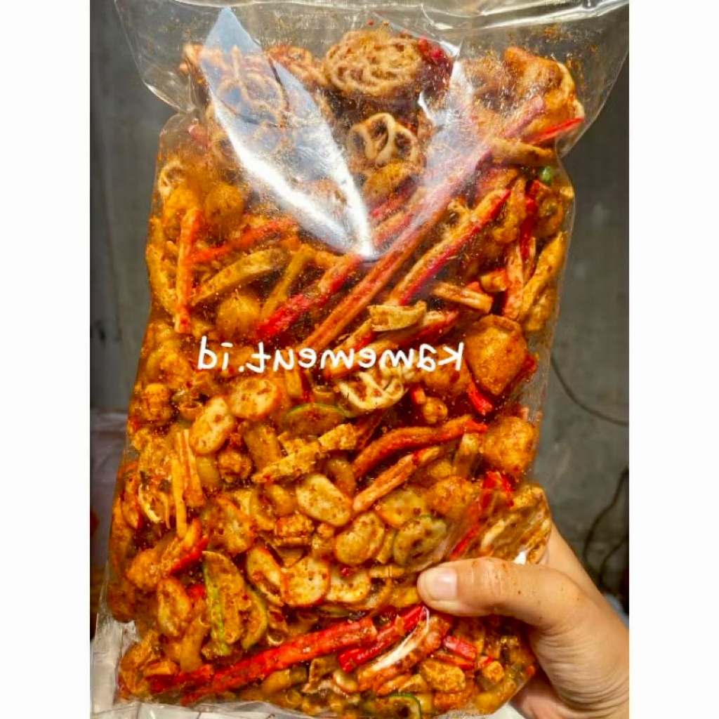 

1KG Sebring Pedas Daun Jeruk Seblak kering Mix Campuran