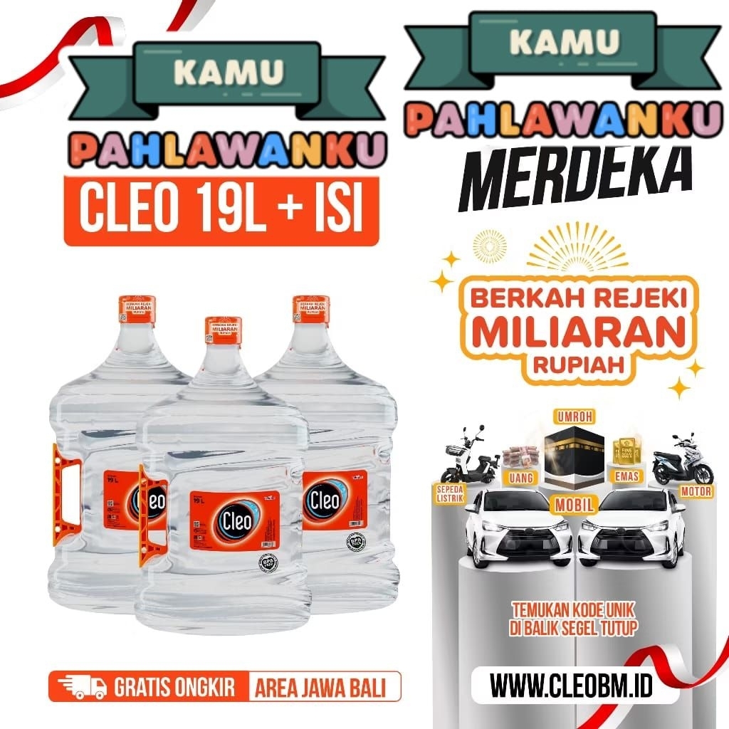 

Korzaln Cleo Air Galon 19L(Plus Galon)