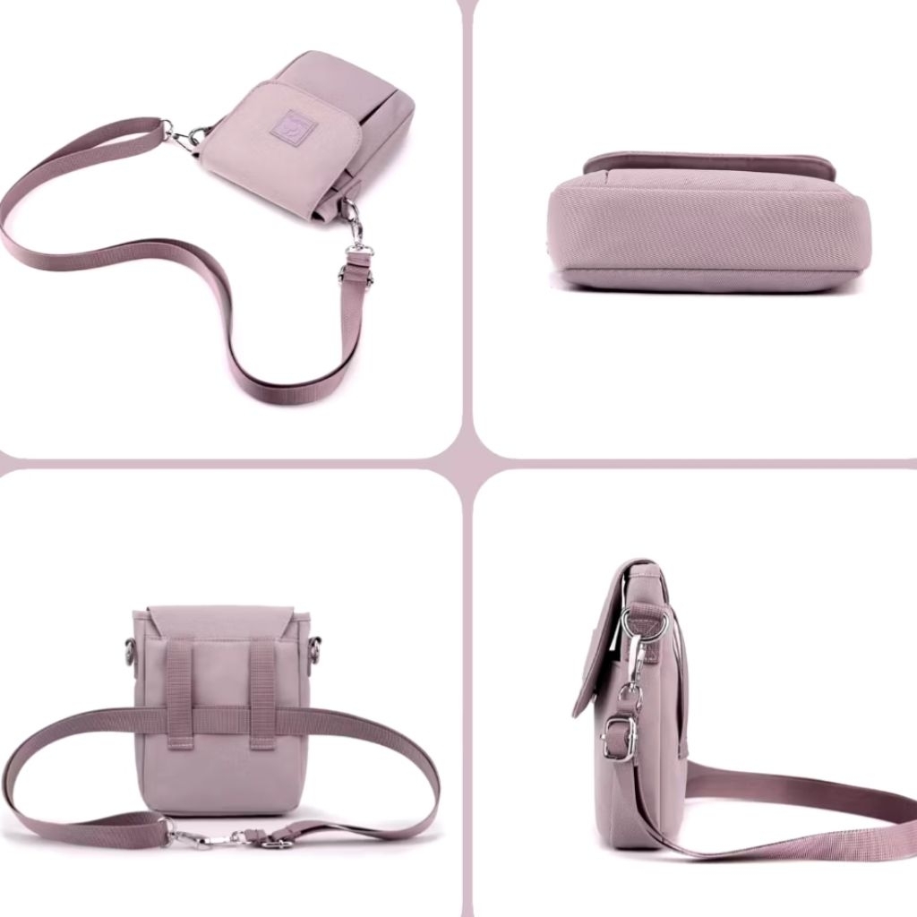 [TANPA TALI BACA DESKRIPSI] Tas Selempang Wanita Nylon Anti Air (Preloved)