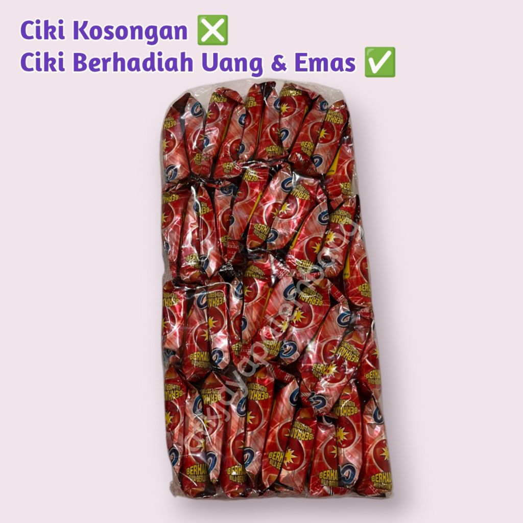 

snack cinta stik berhadiah uang jika beruntung isi 20 bungkus