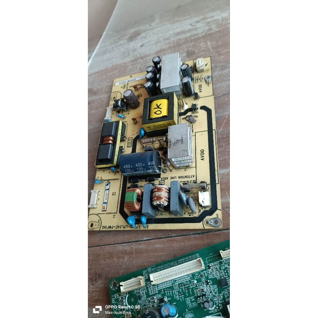 power Supply board tv Lcd Polytron PLM 24M60