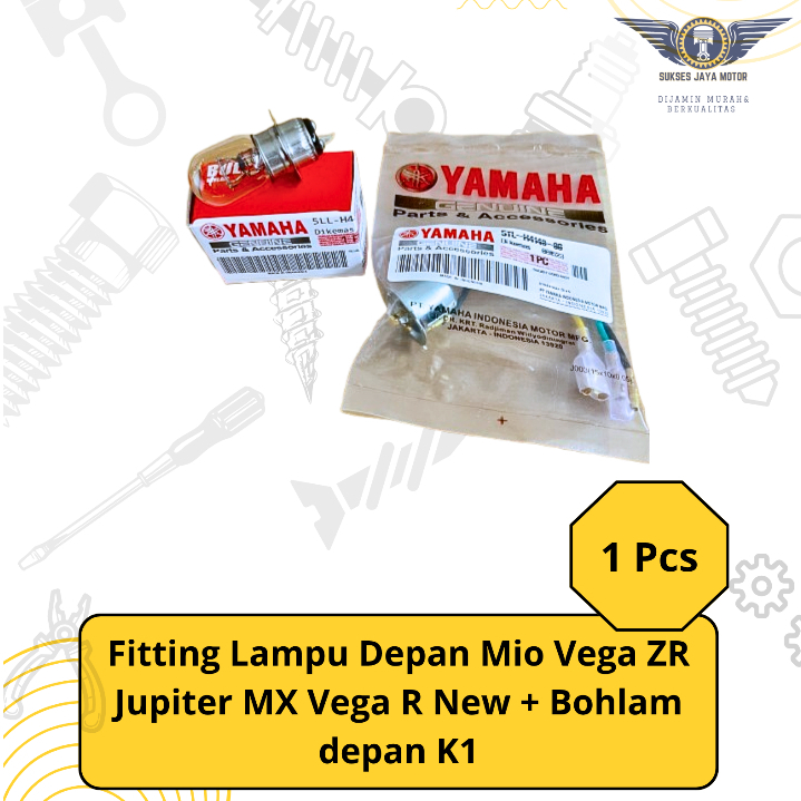 Fitting Lampu Depan Mio Vega ZR Jupiter MX Vega R New + Bohlam depan
