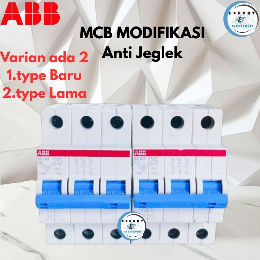 MCB Modif Anti Jeglek ABB SH203 3Phase Bisa request