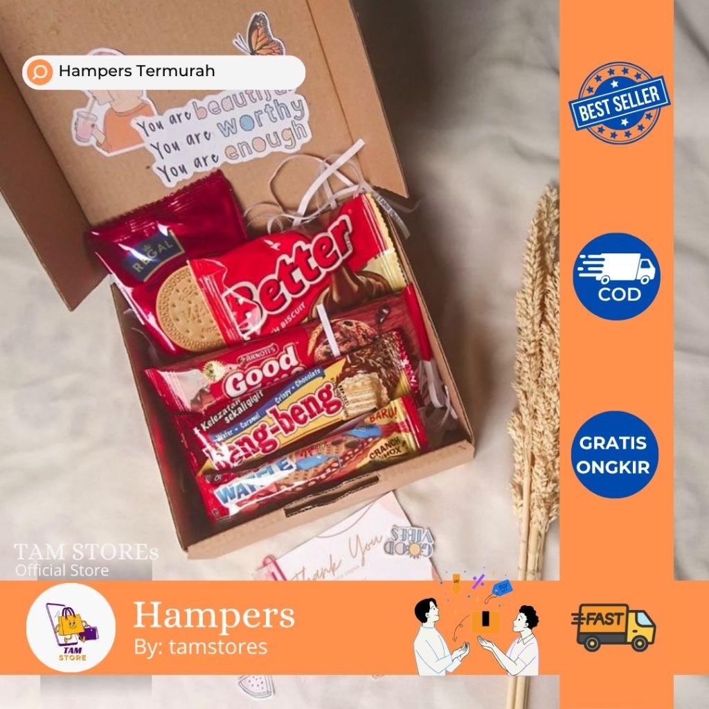 

Hampers Snack Box Jajanan Hits | Kado Ulang Tahun / Kado Sahabat / Custom Ucapan