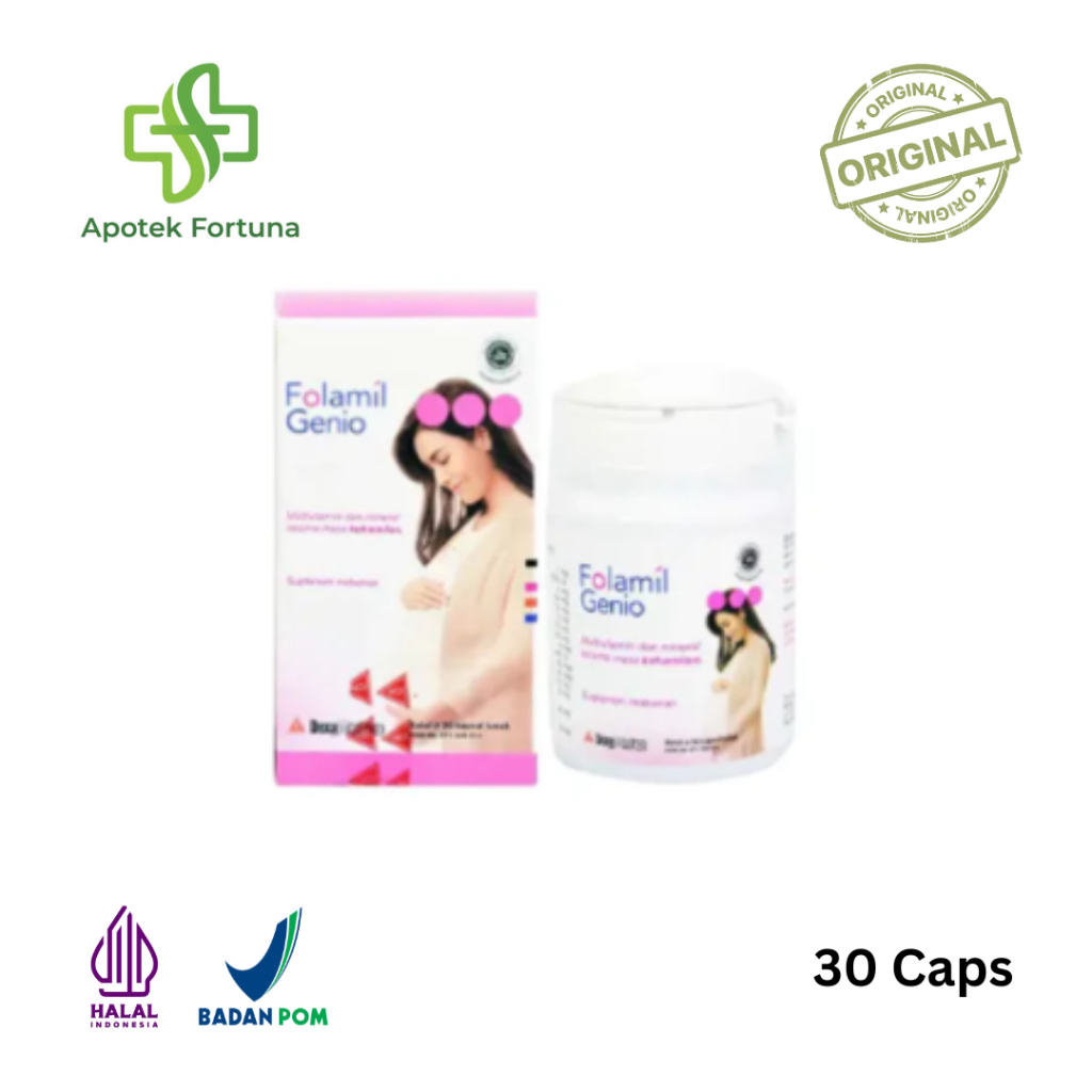 Folamil Genio Vitamin Ibu Hamil & Menyusui 30 Tablet Trimester 3