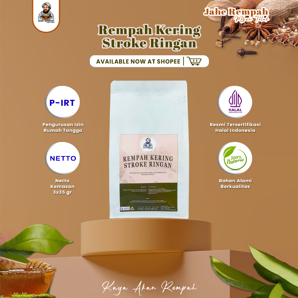 

RACIKAN REMPAH KERING UNTUK MENGATASI PENYAKIT STROKE RINGAN 100% HERBAL RESEP DARI LELUHUR JAWA