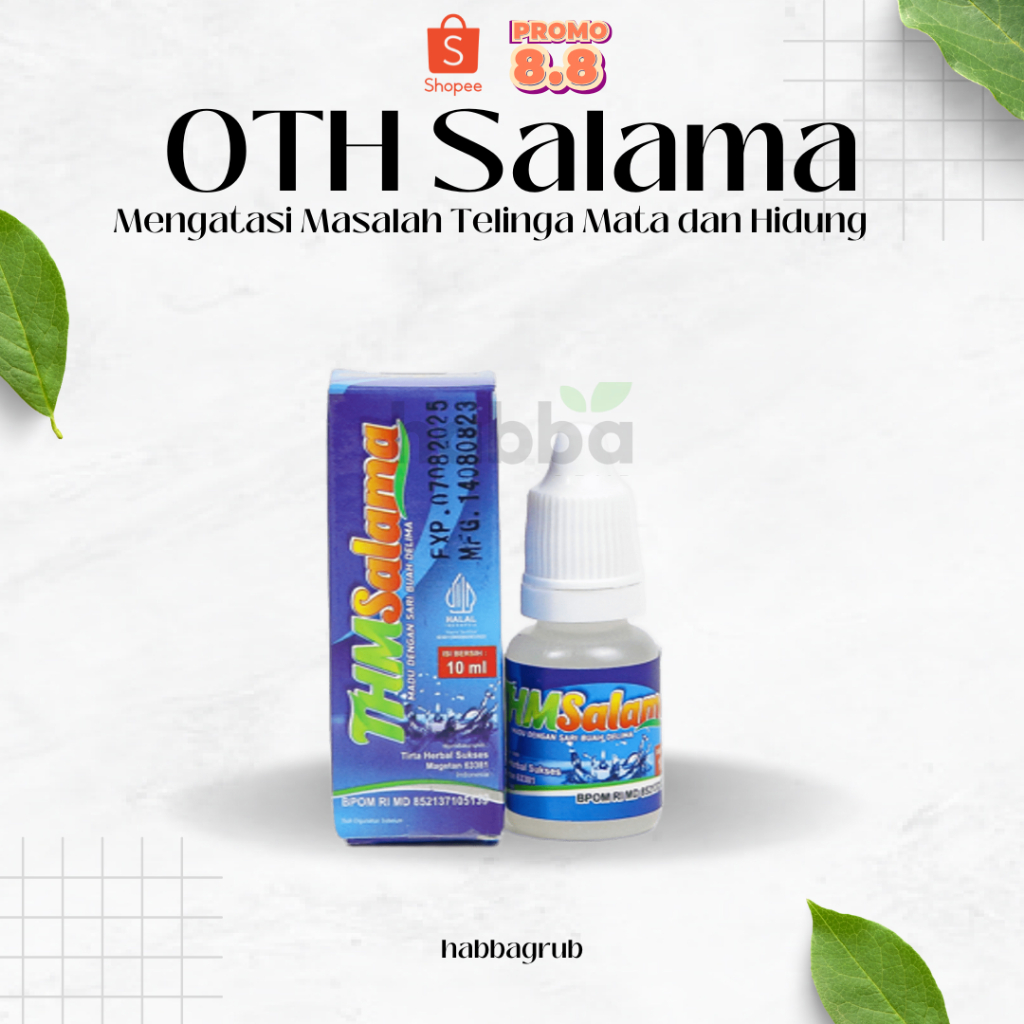Bioth Thm Salama Original Probiotik Tetes Herbal 10ml BPOM Membantu Masalah Pada Telinga Mata Hidung