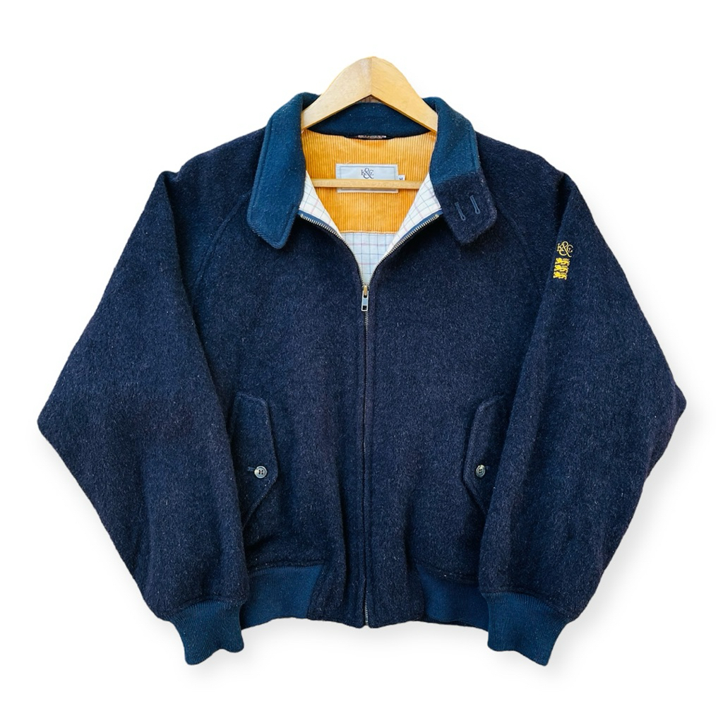 Harrington Jacket Kent & Curwen Wool (Dark Navy)