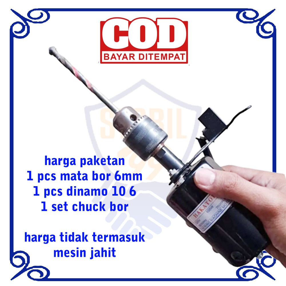 kepala bor untuk dinamo mesin jahit drill chuck bor konektor komplit
