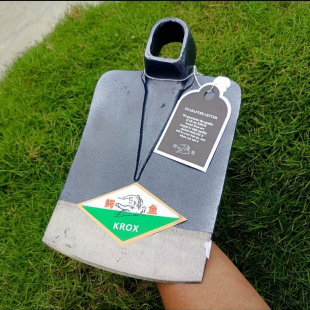 Cangkul pacul cap KROX original 100%, Cangkul baja anti lengket, Cangkul baja asli, Cangkul siap pak