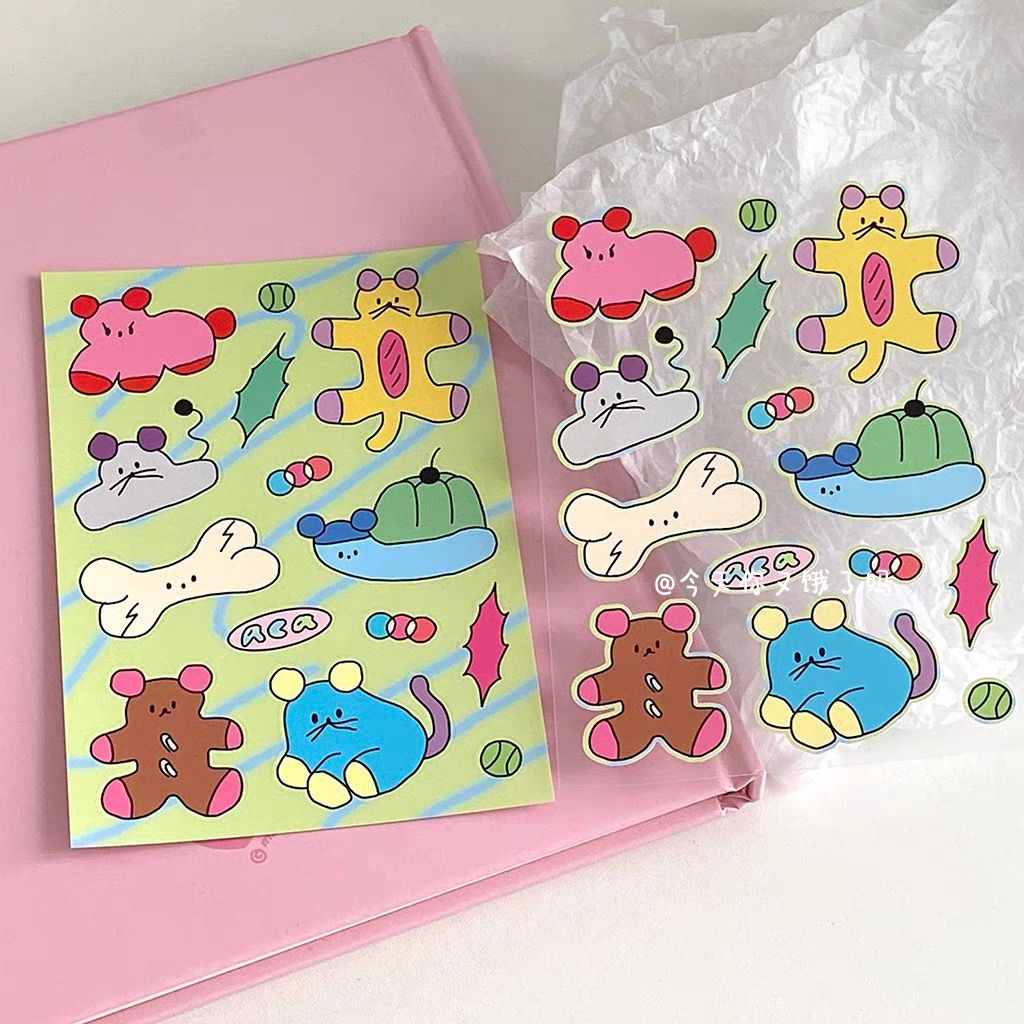 

[ STERY ] Stiker kucing kartun Korea yang lucu untuk laptop, iPad, gelas air, ponsel, notebook, dan stiker tahan air