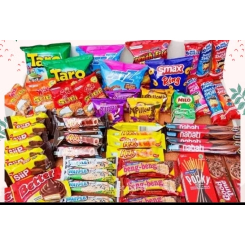 

Aneka Paket jajanan mix manis dan gurih