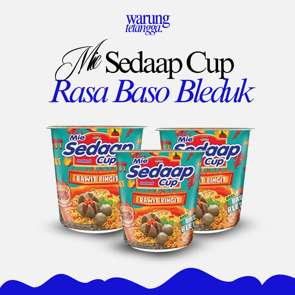 

Sedaap Mie Instan Cup Baso Bleduk 77 Gr X2 / Mie Cup