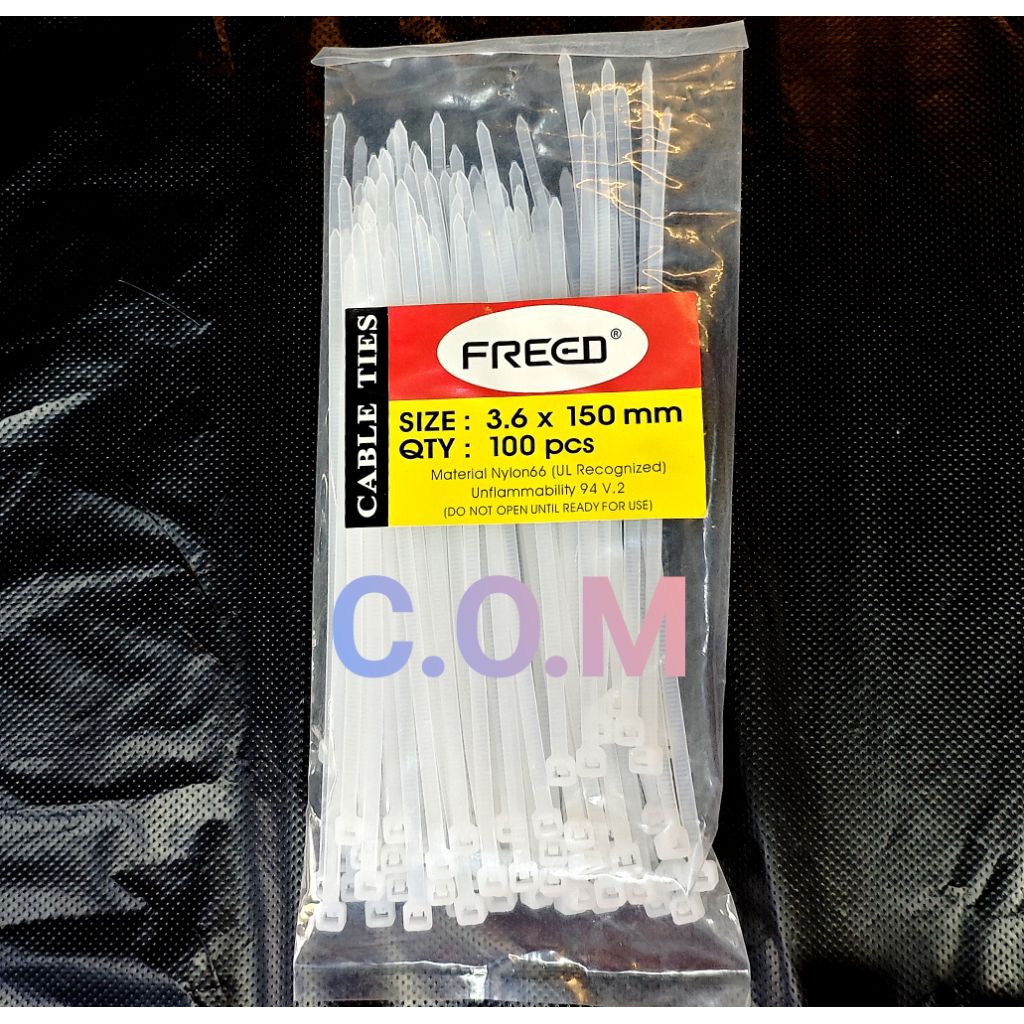 

Kabel Ties 3.6X150mm isi 100pcs putih Nylon