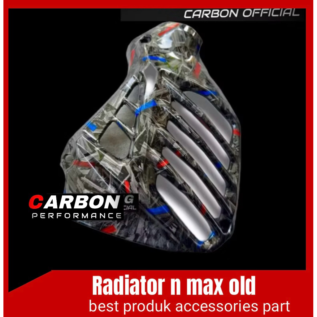 tutup radiator nmax old carbon Forged n Max old carbon forged