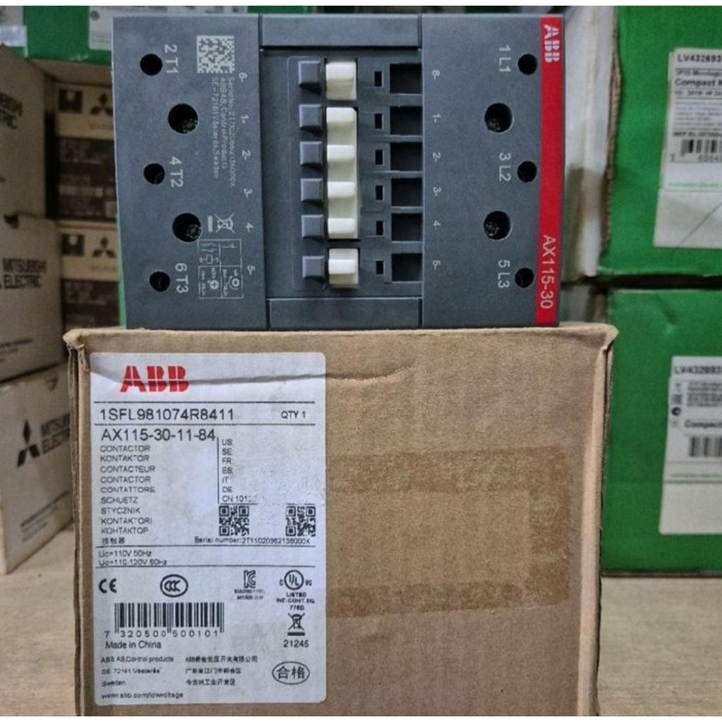 KONTAKTOR/CONTACTOR ABB AX115-30-11-84 110V 160A/AX115-30-11-84 ABB ORIGINAL
