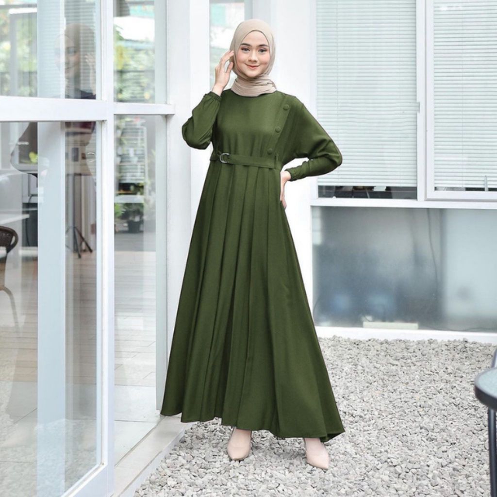 Dress gamis muslim wanita - MEQA DAILY