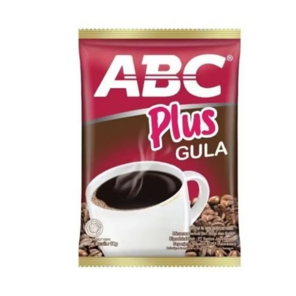 

kopi ABC plus kopi plus gula 1 renceng isi 10 sachet