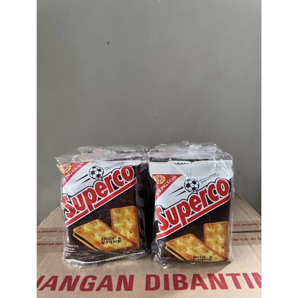

KHONG GUAN SUPERCO BISKUIT 22gr (1 Pack isi @10)
