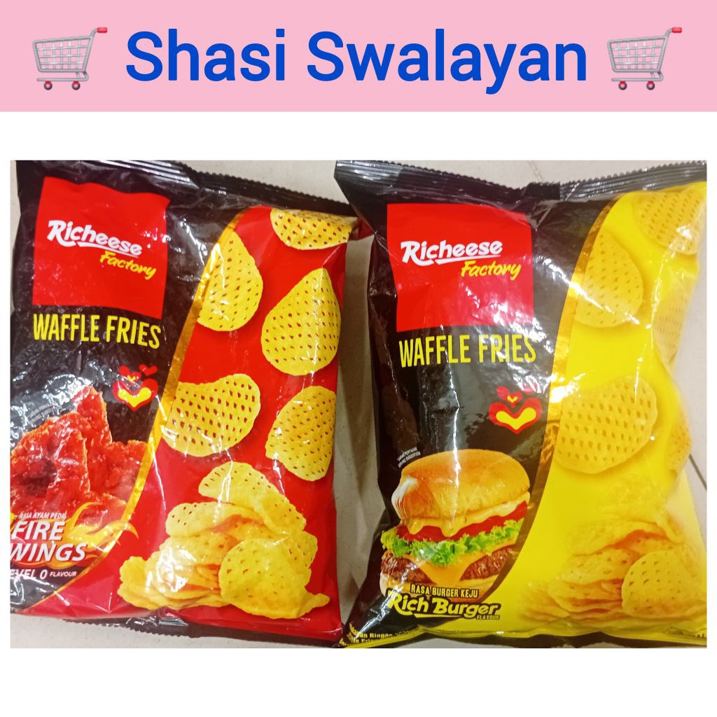

RICHEESE Waffle Fries 54 gram - Fire Wing/ Rich Burger Makanan Ringan