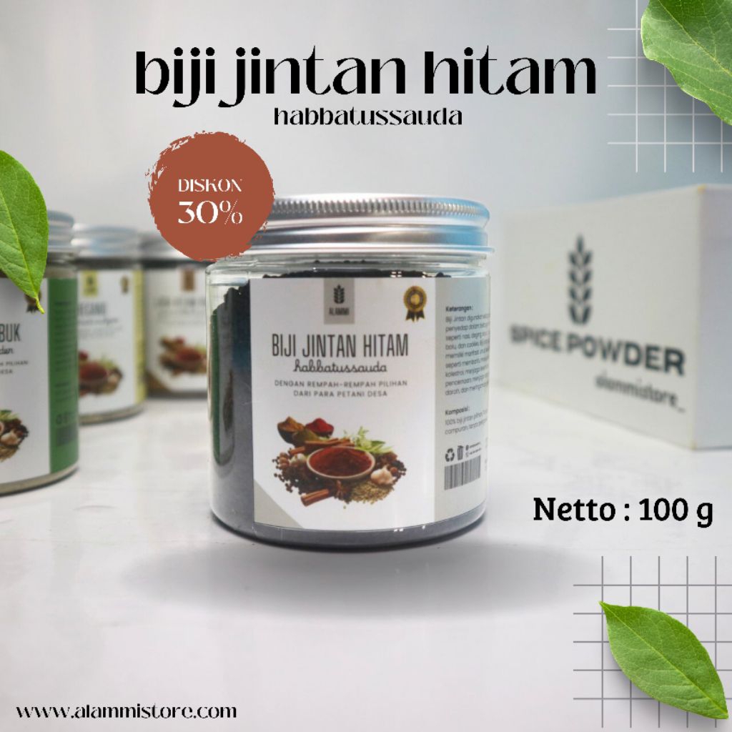

Biji Jintan Hitam Habbatussauda 100 gr Tanpa Pengawet Tanpa Campuran Tanpa Msg Rempah - Rempah spice Powder