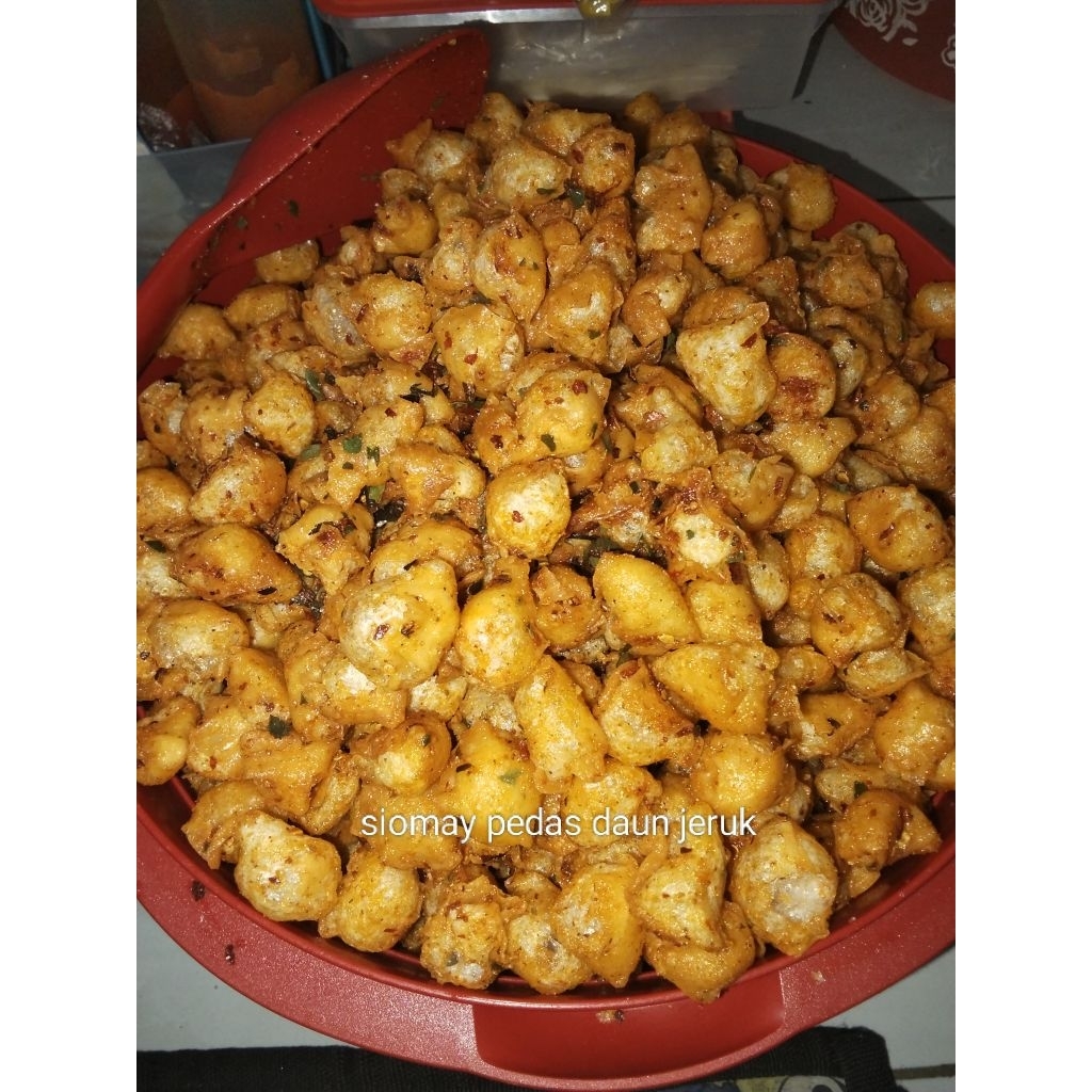 

Siomay mini pedas daun jeruk bumbu balado cikeruh 500gr