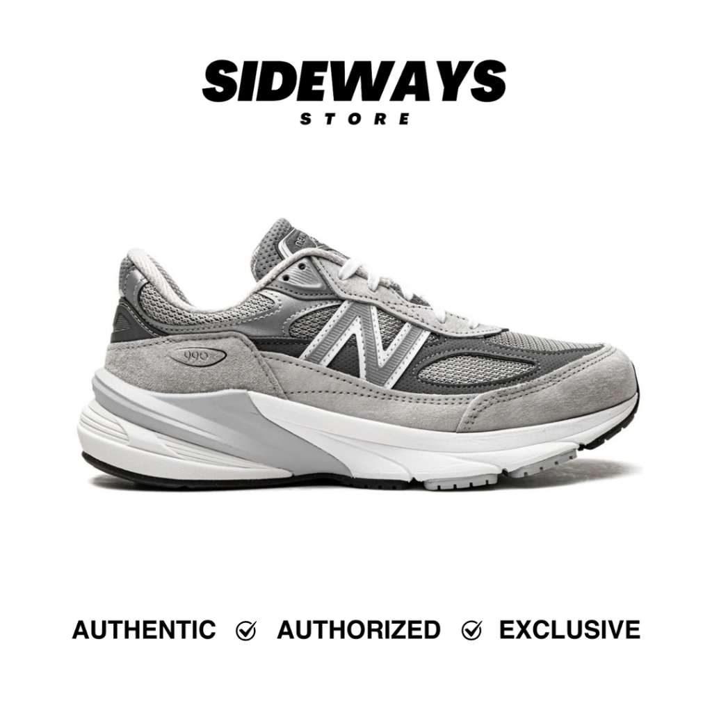 New Balance 990v6 Made In USA Grey White (GC990GL6) - 100% Original Guarantee