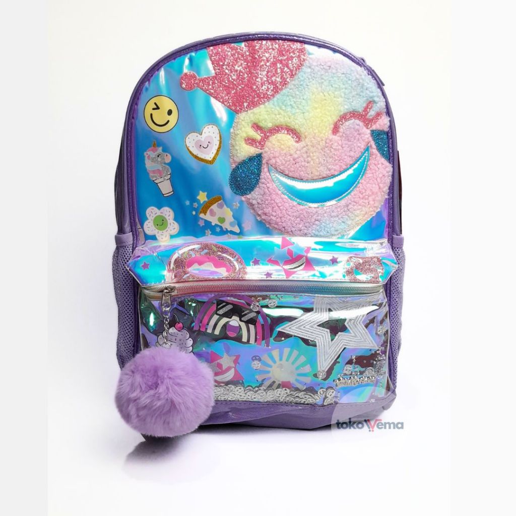 Tas Ransel Anak SKE Twinkle Toes Unicorn size 38x27x8 cm - Purple
