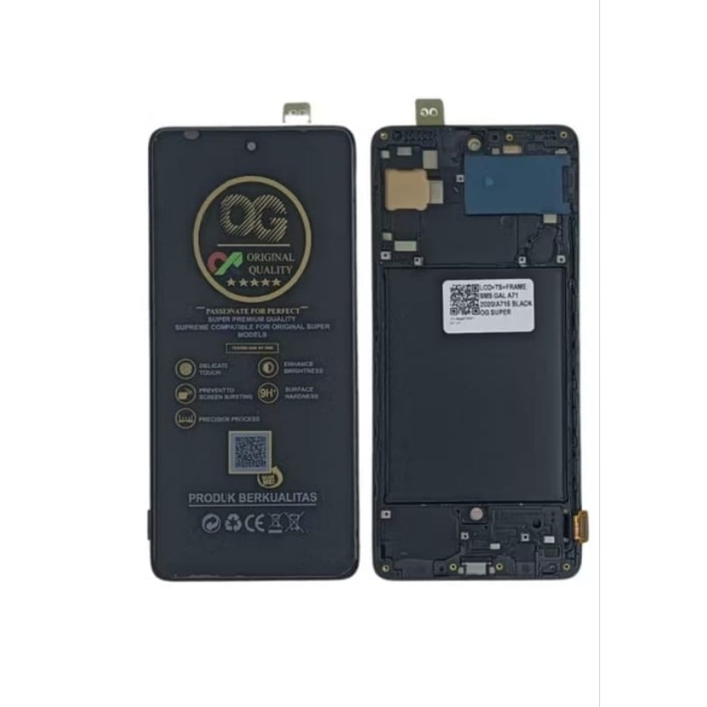 Lcd Frame Samsung A71 A715 Non Fingerprint OG SUPER