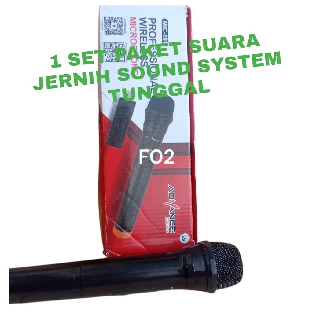 F02 ADVANCE ADVAN ADVANTE ORIGINAL GARANSI 1 TAHUN MIC WIRELESS SINGLE MIK WIRELESS SINGLE MIX HANDL