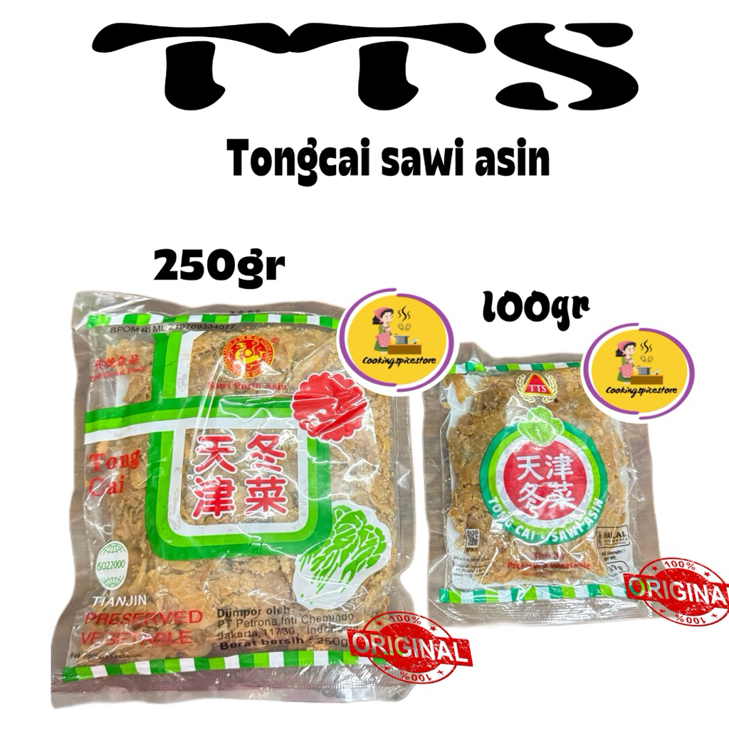 

Sayur Asin Tong Cai Tongcai Dongcai Sawi Asin Preserved Vegetable 100gr /250gr