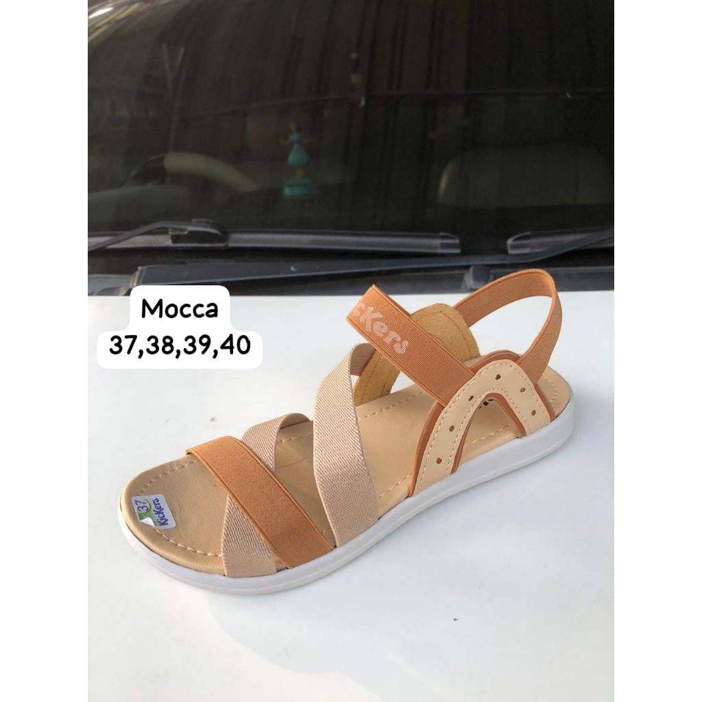 Sandal Flat Wanita / Sandal Karet Tali Belakang / Kujon Shoes