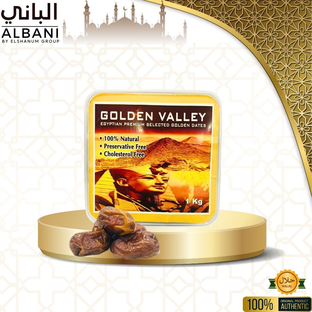 

Kurma Mesir Madu Premium 1 kg Elshanum /Kurma Mesir Golden Valley Original/ Kurma Madu Mesir 1kg COD