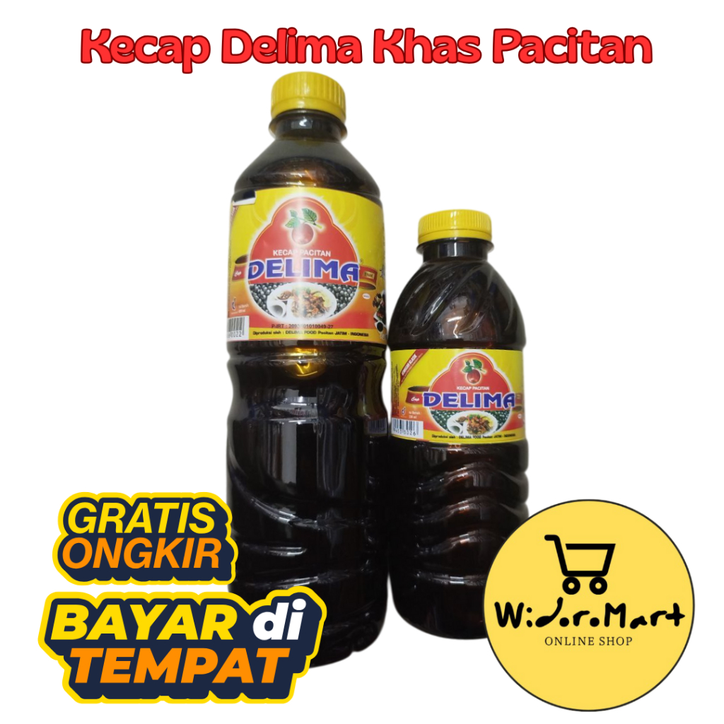 

Kecap Manis Cap Delima Khas Pacitan Ukuran 600ml / Kecap Delima Khas Pacitan
