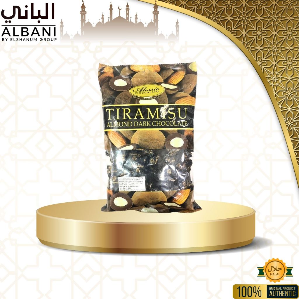

Coklat Alessio Tiramisu Almond Dark 200gr | Alessio Cioccolato Tiramisu | Coklat Almond Asli
