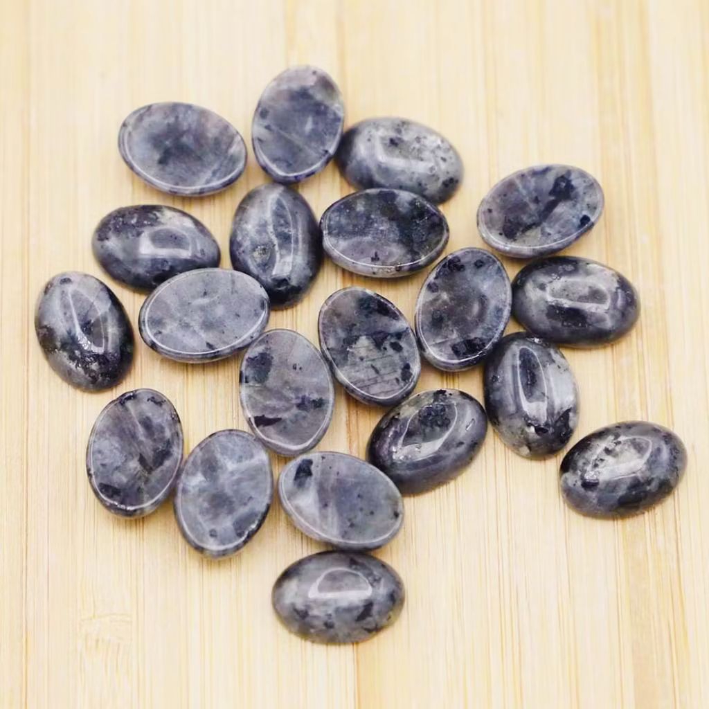 Batu Akik Alam Natural Labrador Papua 18x13mm Terbaik