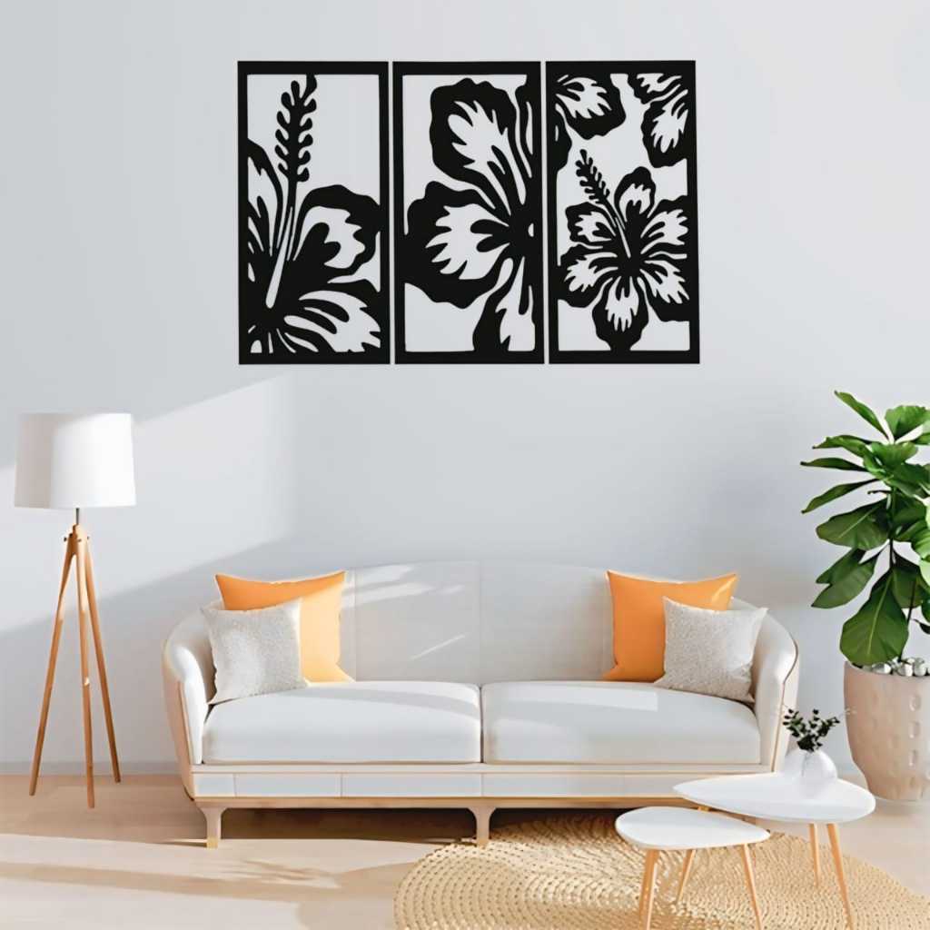 Ornamen dinding ukiran kayu