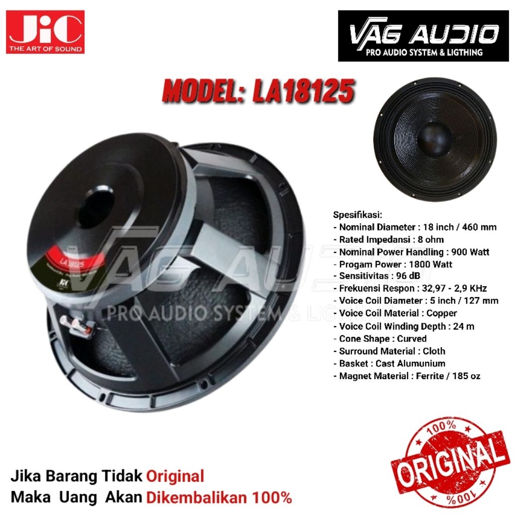 SPEAKER COMPONENT JIC LA18125