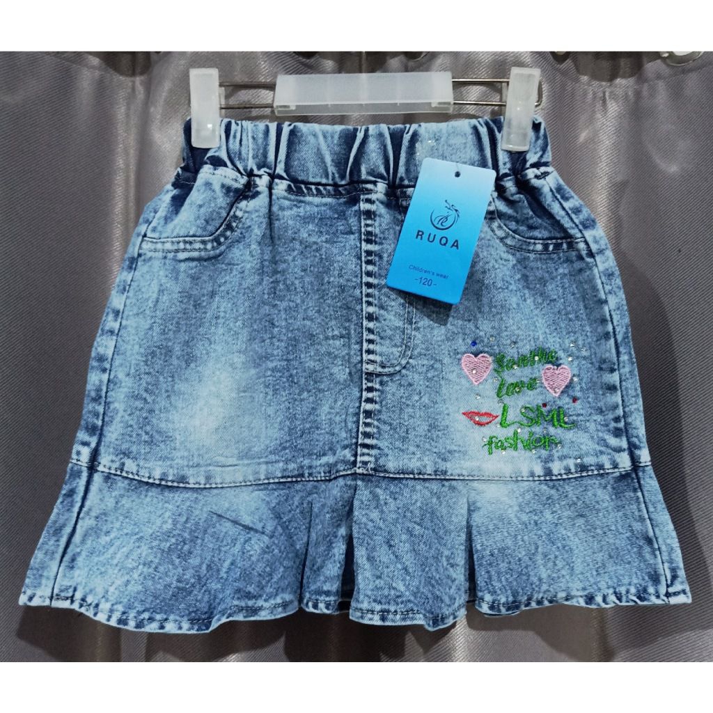Rok Mini Jeans Import Anak Perempuan 1-6tahun