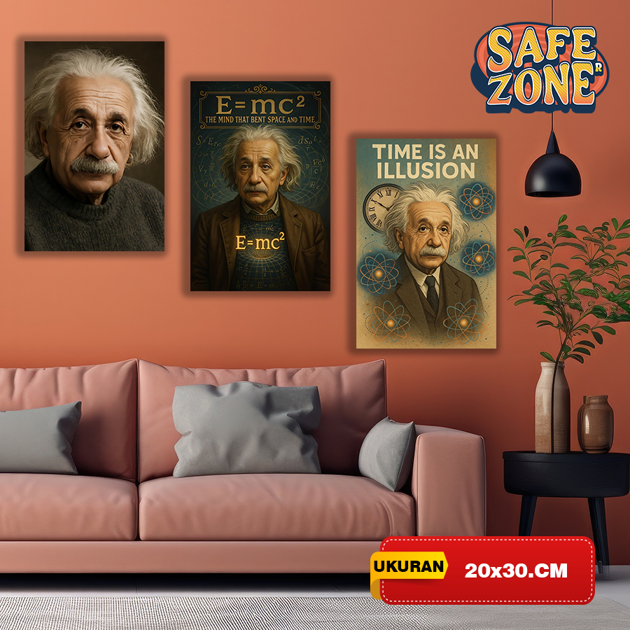Poster Dinding / Wall Poster (Ahli Fisika, Albert Einstein)