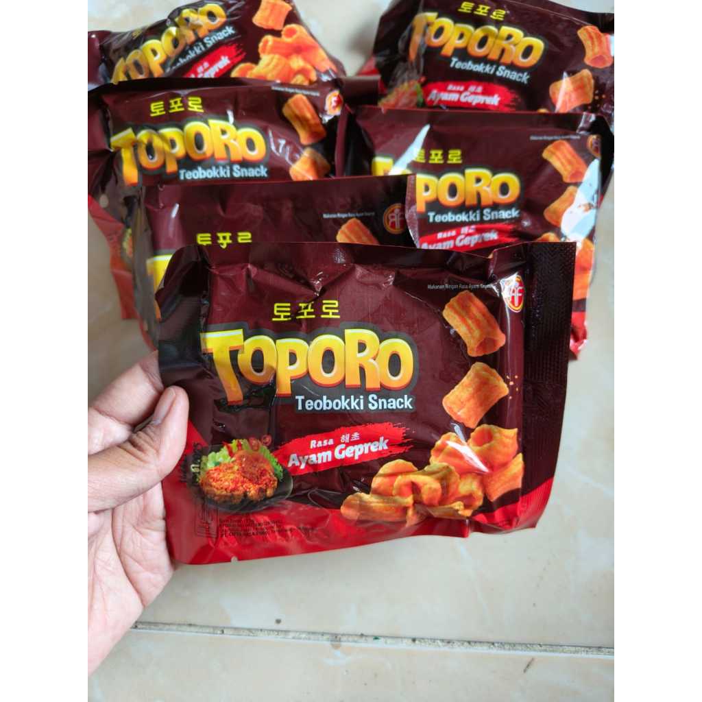

(1 PACK = 10 PCS) TOPORO TEOBBOKI SNACK BBQ - CREAMY ROSE - GEPREK