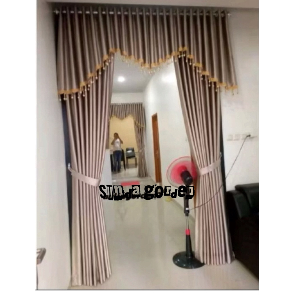Gorden Poni Jendela Pintu Lebar 150 Tinggi 300