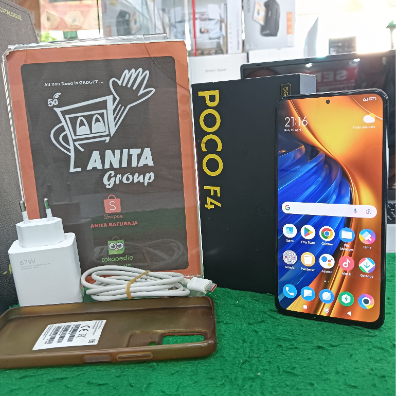 SECOND POCO F4 RAM 8/256GB (BLACK) FULLSET