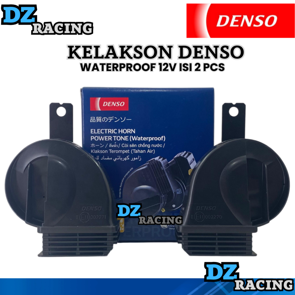 Klakson Original Denso Waterproof Stereo Keong Trumpet 12V Untuk Mobil Dan Motor Original Denso