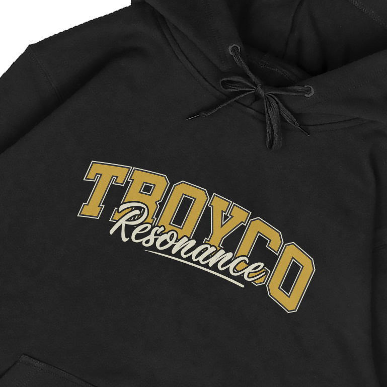 Troy Company Pullover Hoodie Black Resonance - Hoodie Hitam KH 3221