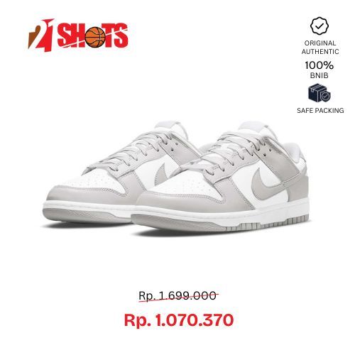 NIKE DUNK LOW "GREY FOG" SEPATU SNEAKERS PRIA ORI