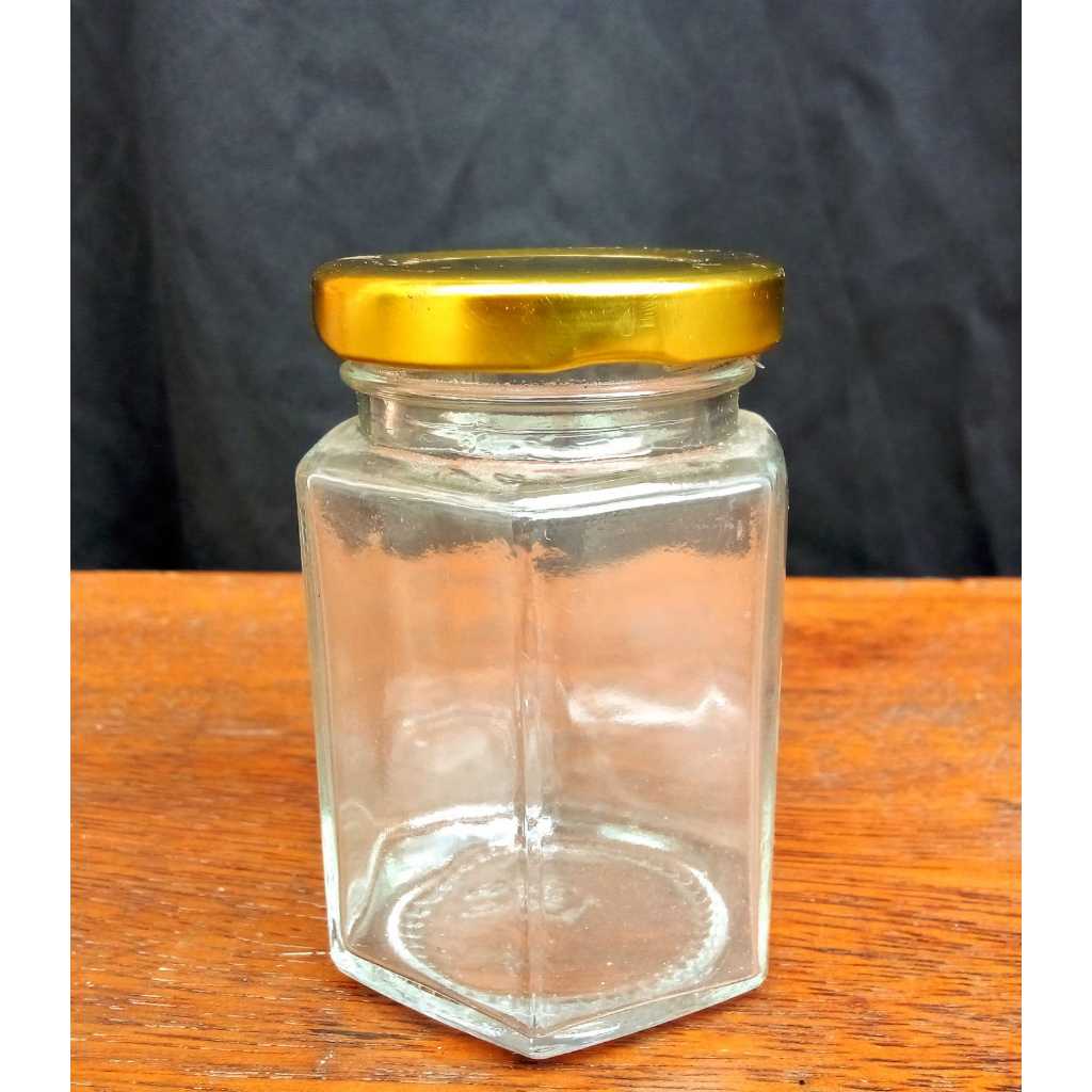 

JAR HEXA 100 ML + TUTUP GOLD ISI 120 PCS