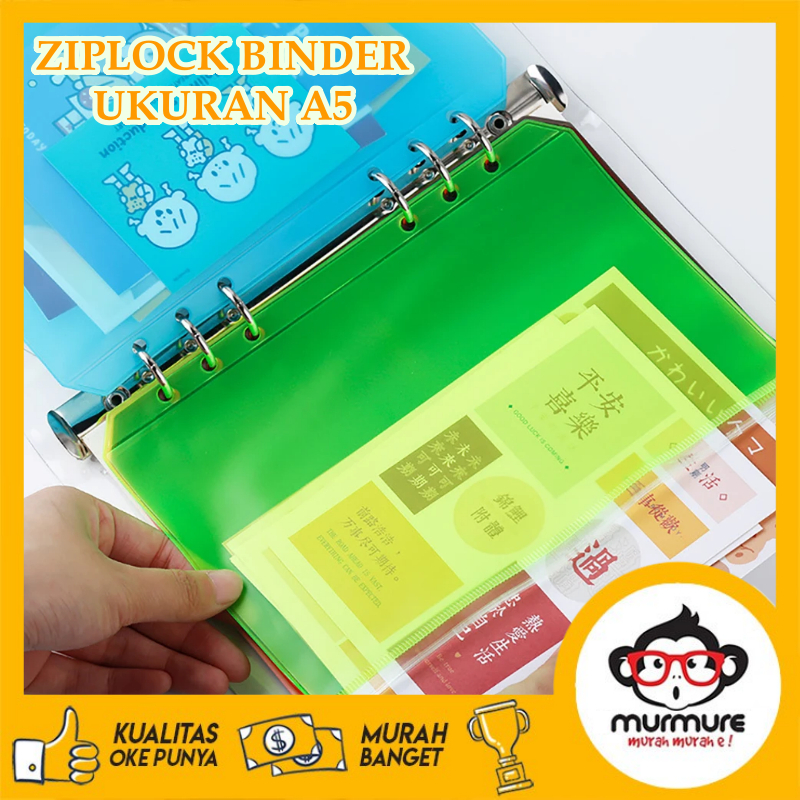 

Zipper Binder A5 Full Color / Tabungan Anggaran Tempat Menyimpan Uang Alat Tulis