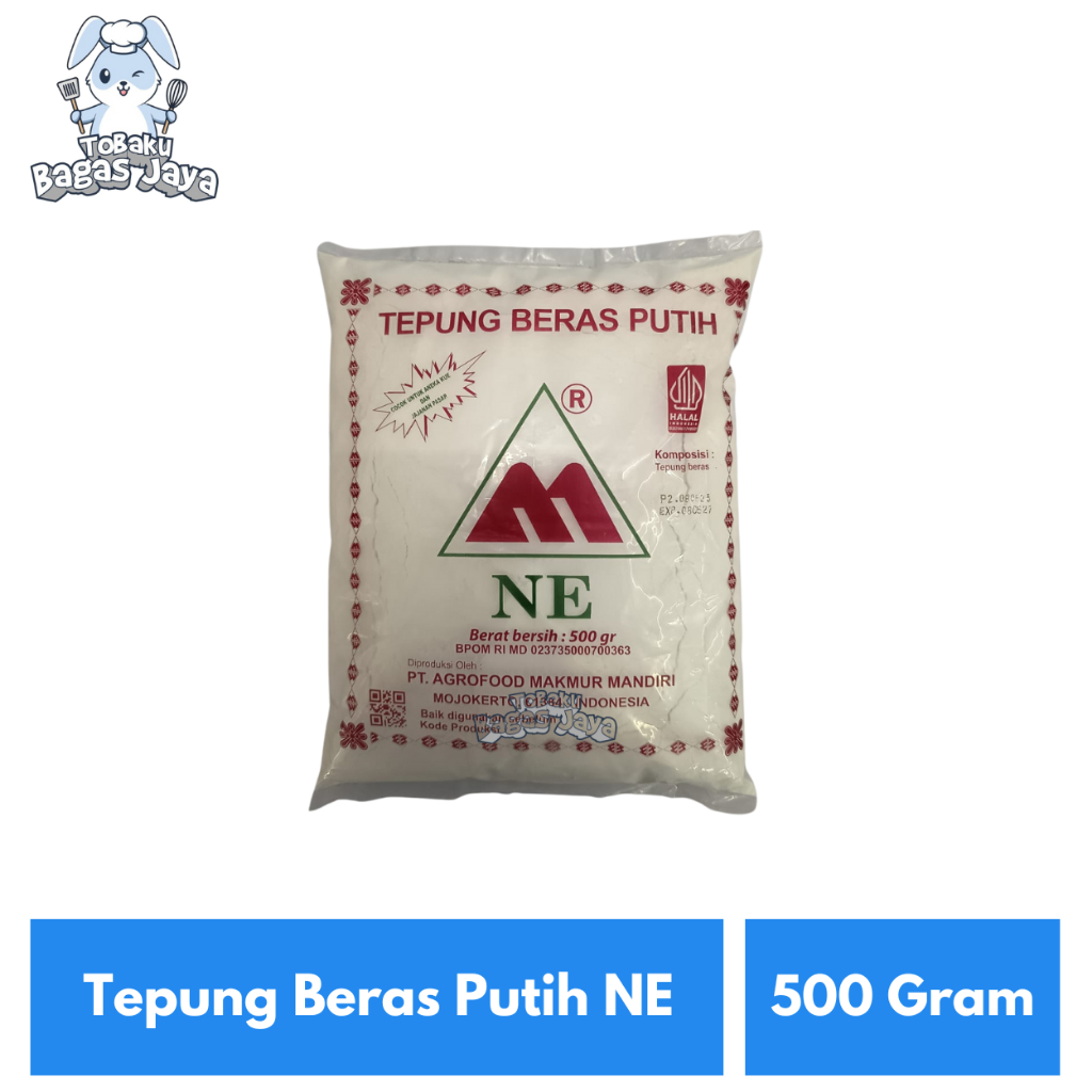 

Tepung Beras Putih NE Kemasan 500 Gram
