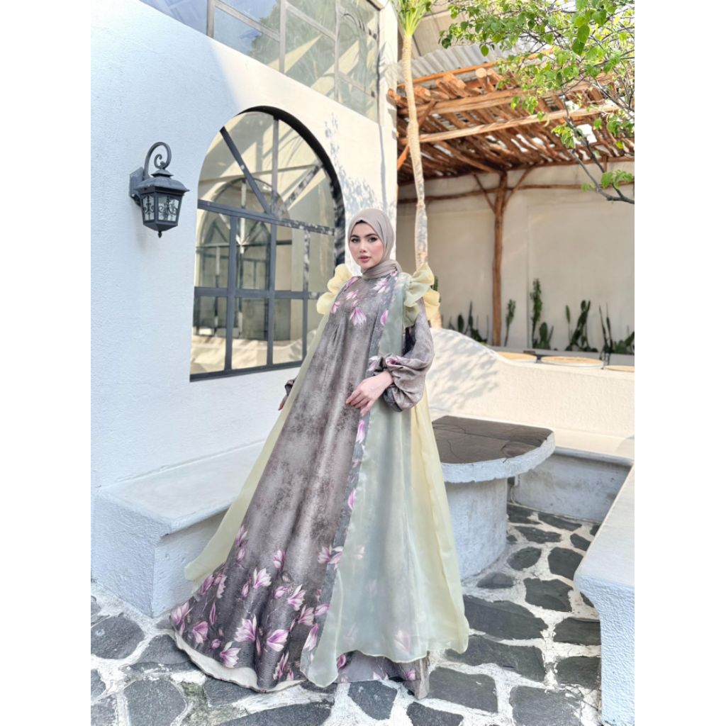 Gamis premium set outer khadijah
